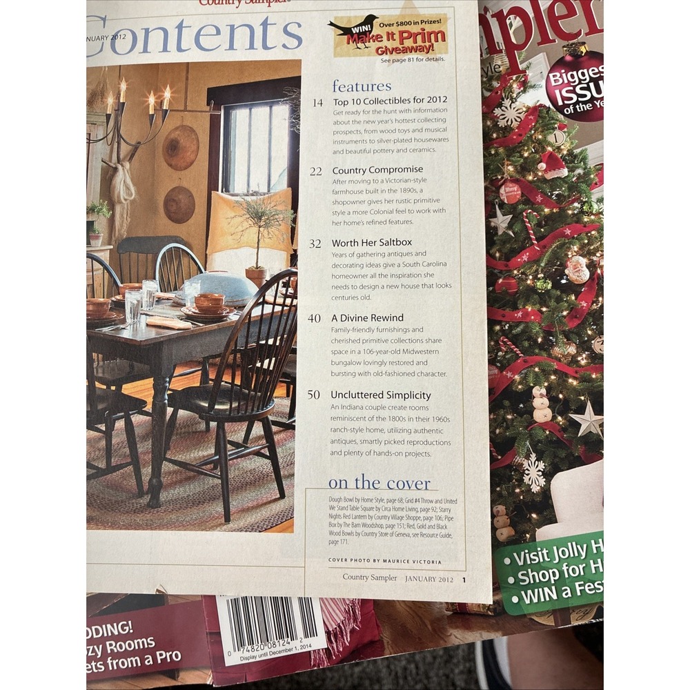 Country Sampler Magazine Lot 4 Issues Read For Dates-Decorating Ideas Home Decor - Picture 7 of 16